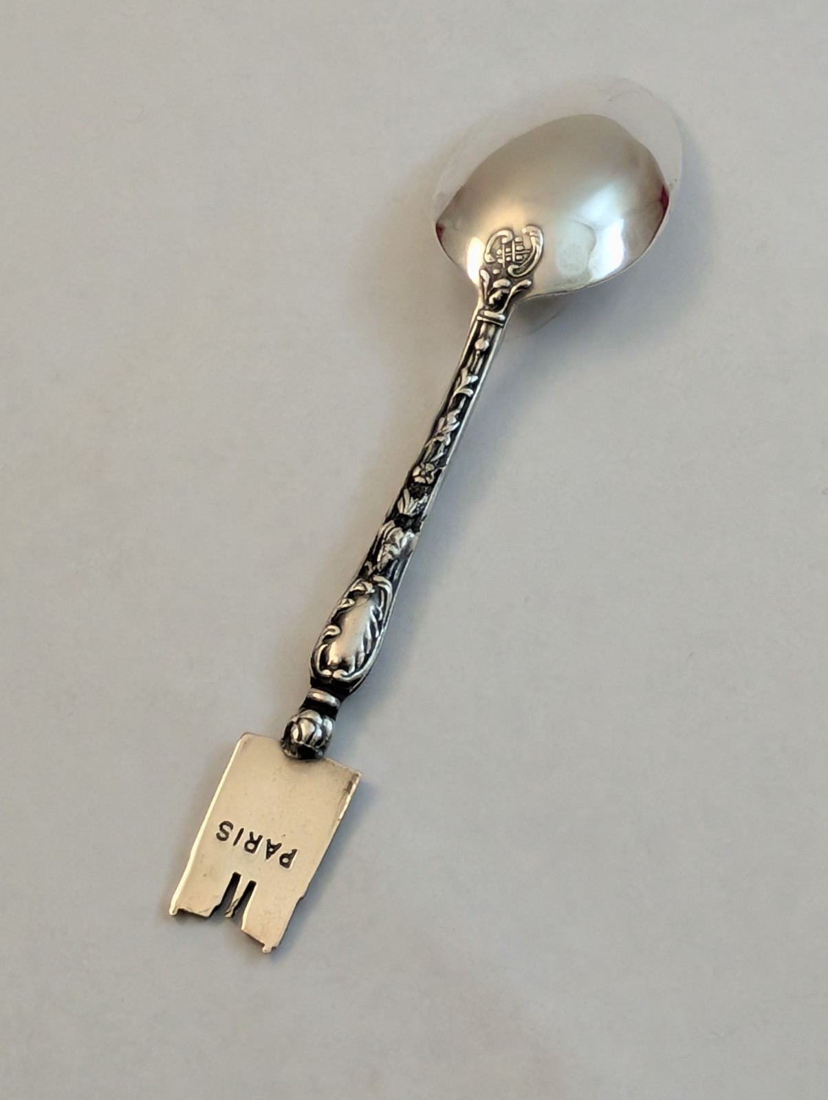 Vintage France Souvenir Spoon JM Notre Dame Cathedral Paris