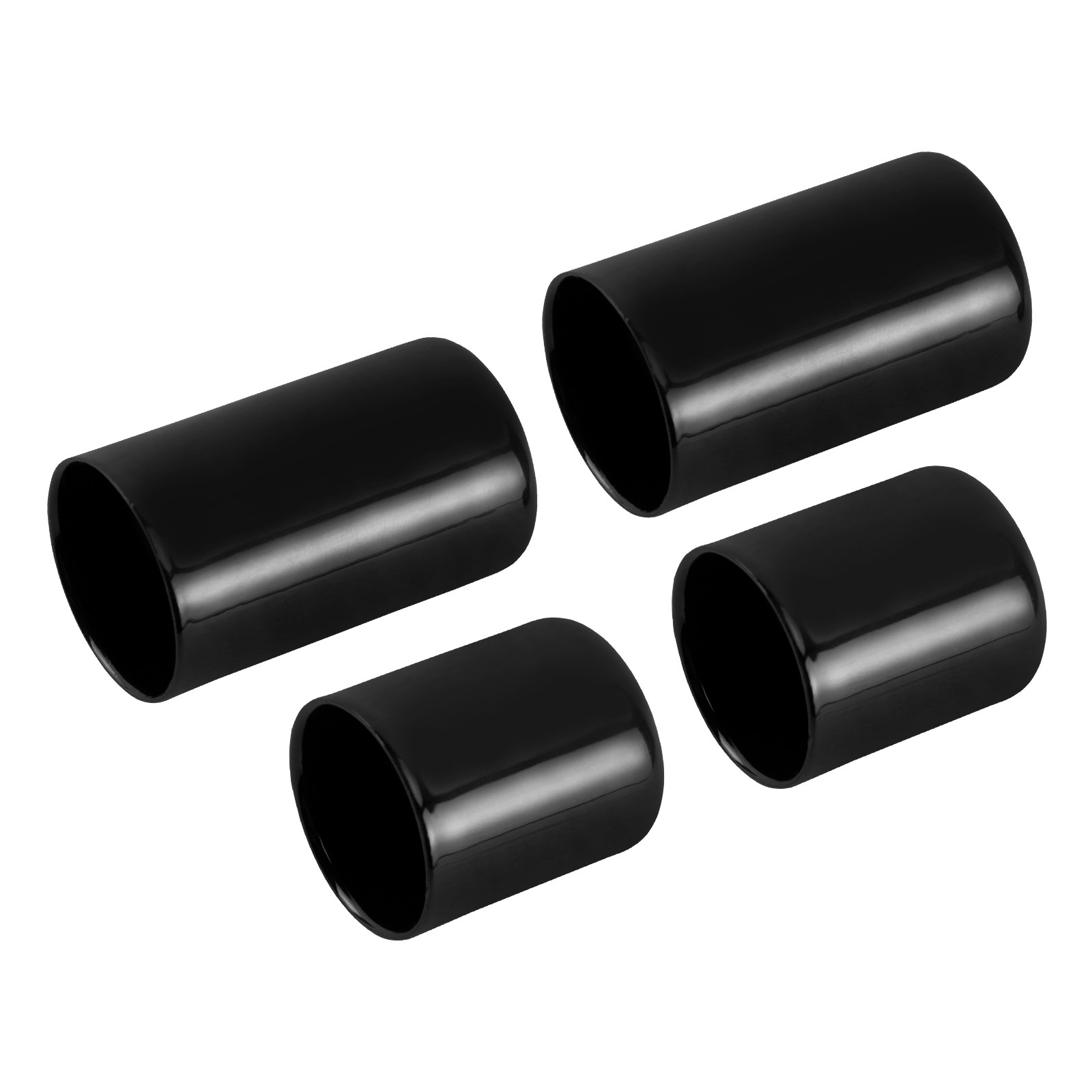 4x Black Docking Hardware Magnet Point Covers Caps For Harley 2009-2025 Touring