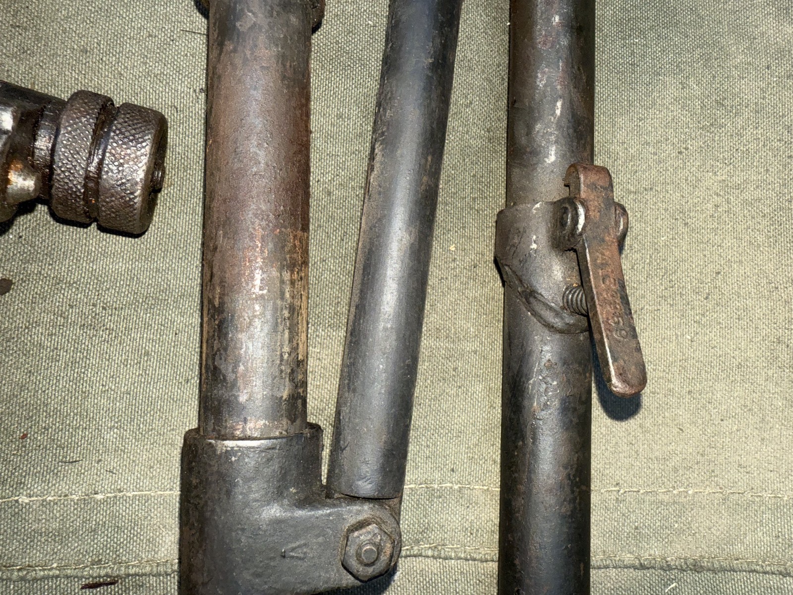 US WW2 30cal Tripod 1919 M2 T&E tool short Pintle LAMSON 1942 #100021