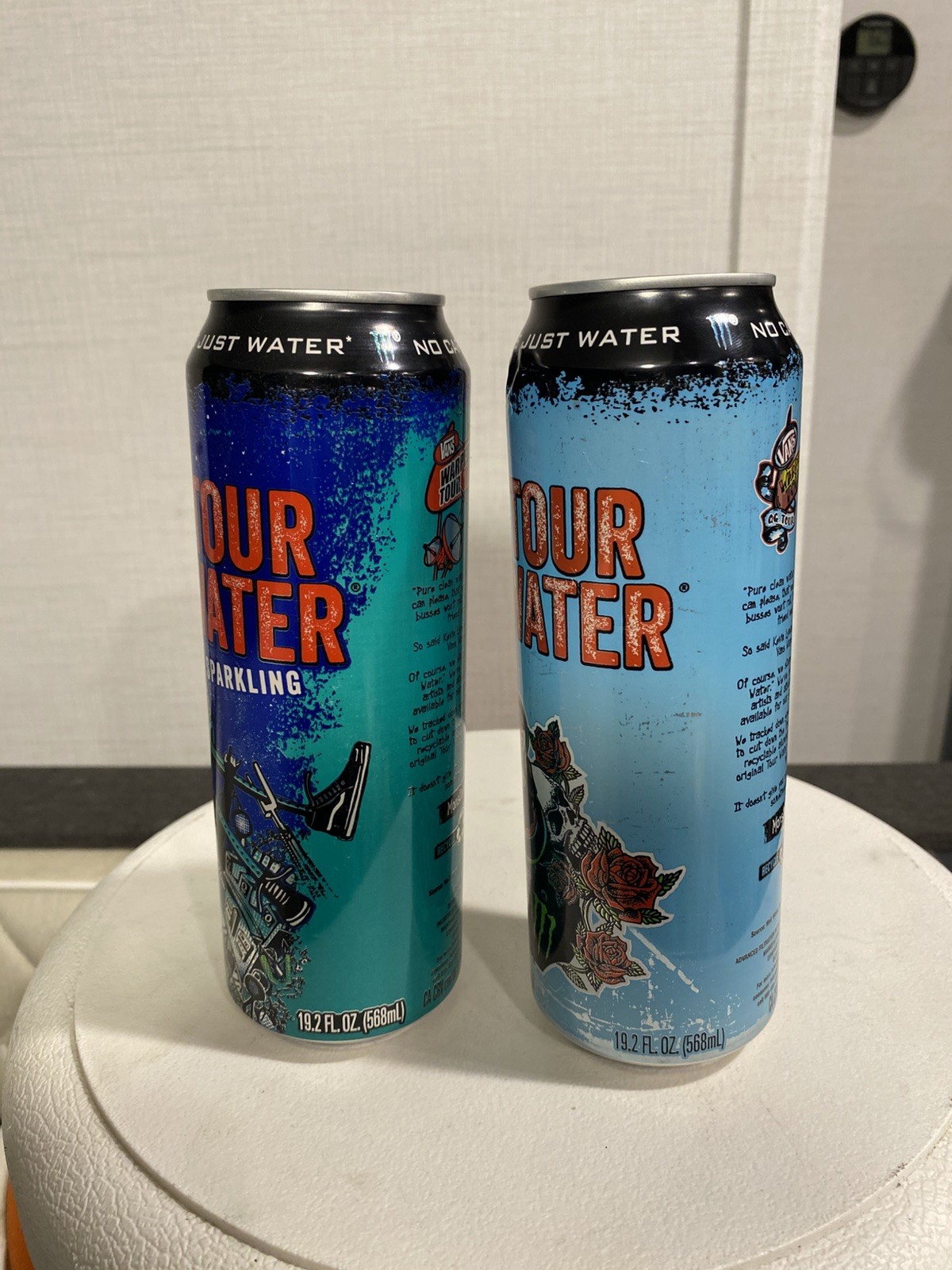 Monster Energy Deep Well Sparkling & Still Water Cans Vans Warped Tour Set FULL