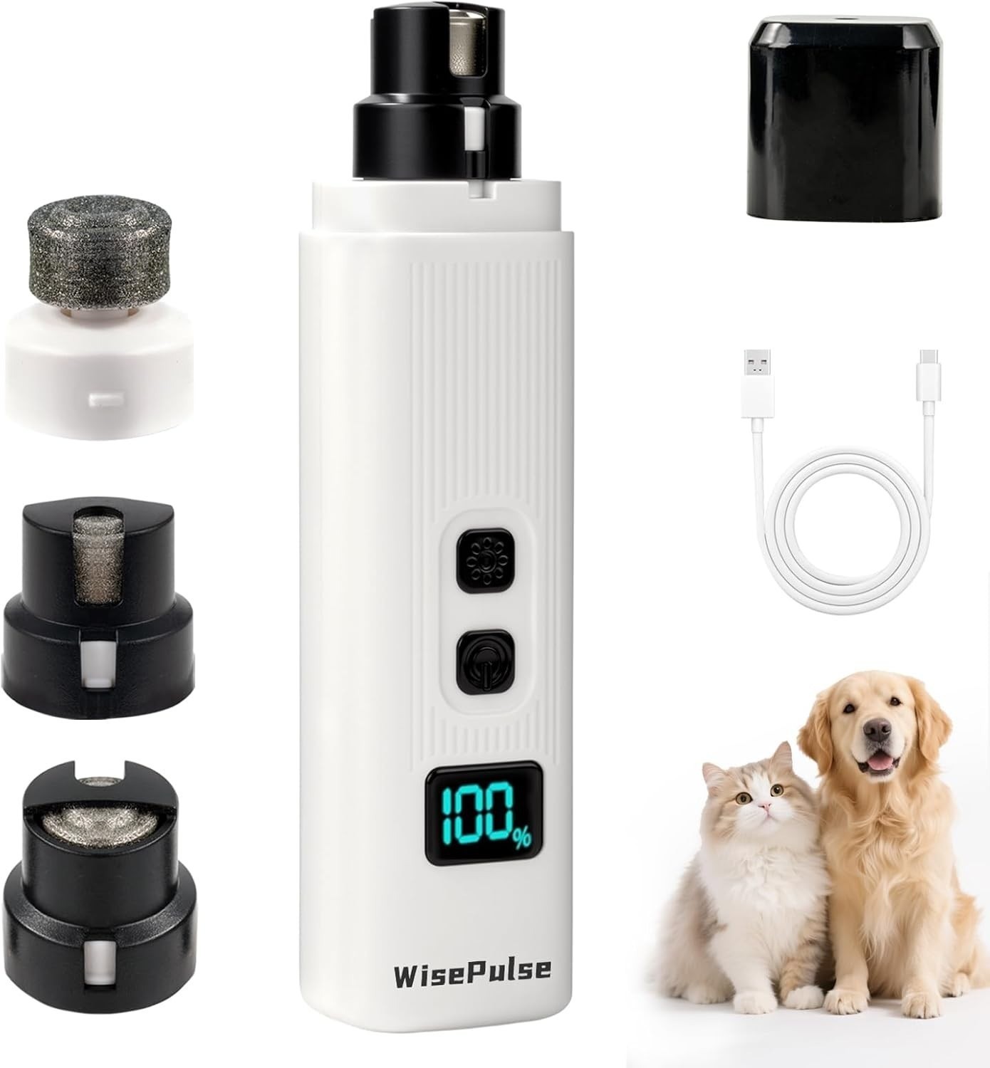 Upgraded Silent Groom Pro Nail Grinder Heusom Silent Grind Pro for Dogs Nail NEW