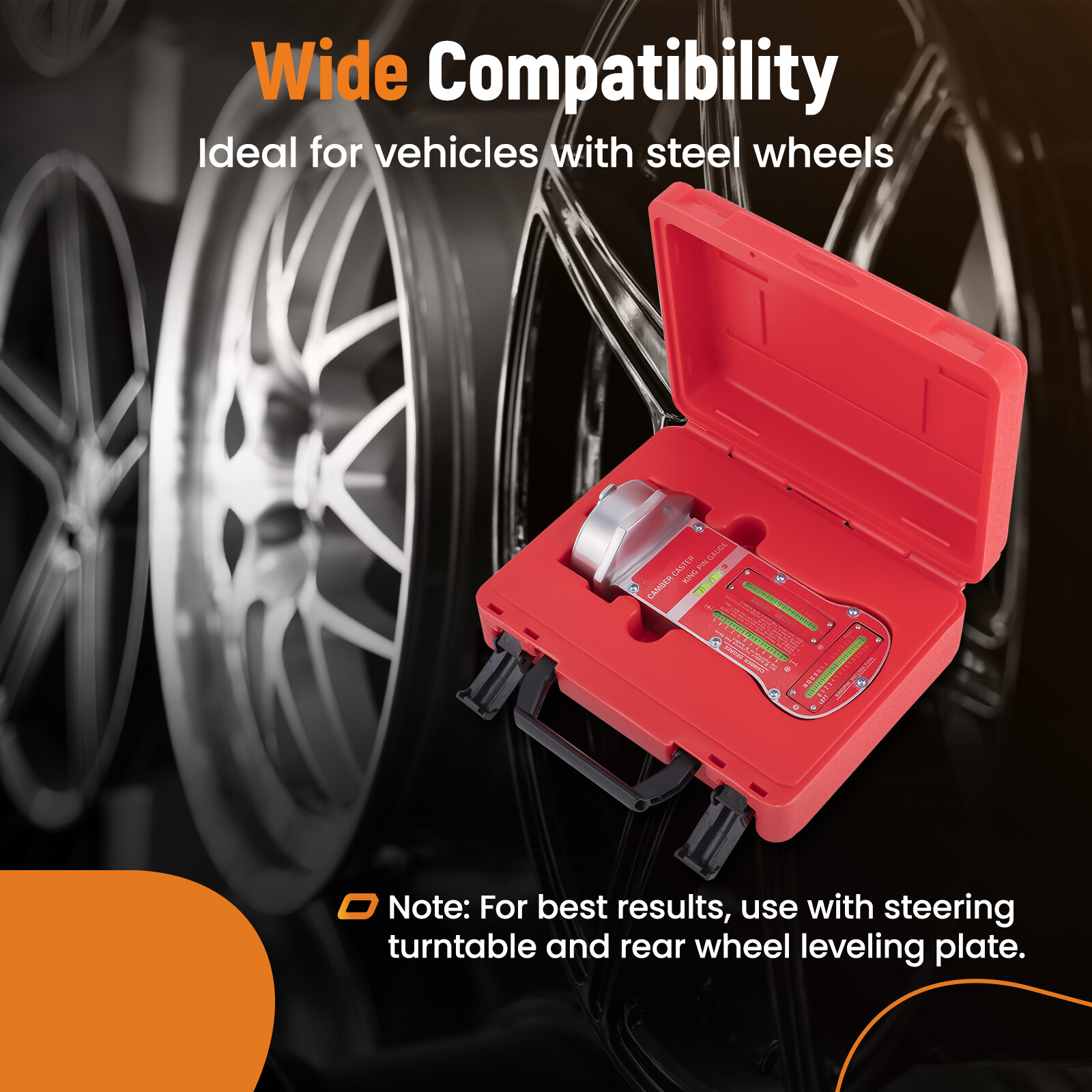 Magnetic Camber Castor Kingpin Gauge Car Wheel Alignment Tool For Automobile