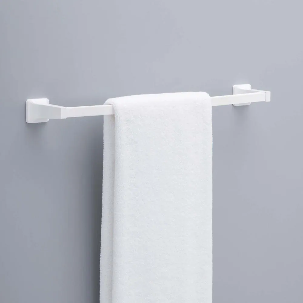 Replacement Durable Bath Towel Bar 24 Inch White Color Bathroom Decor Renovation
