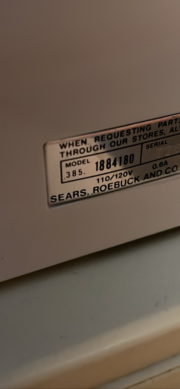 Kenmore 385.1884180 multifunctional Sewing Machine with pedal works