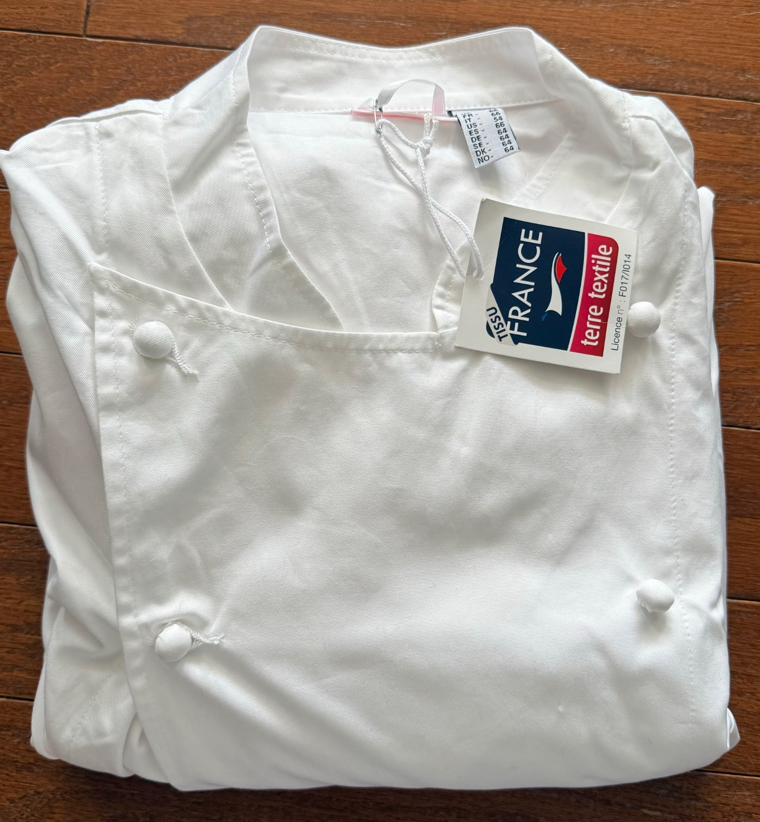 Bragard Grand Chef White Double Breasted Chef Coat Jacket Size 54 France