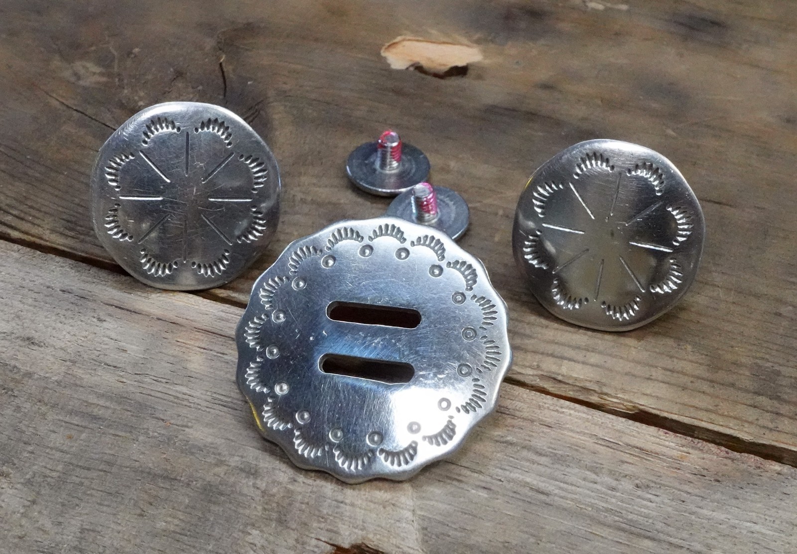 Tombstone "Johnny Ringo" western concho set for leatherwork