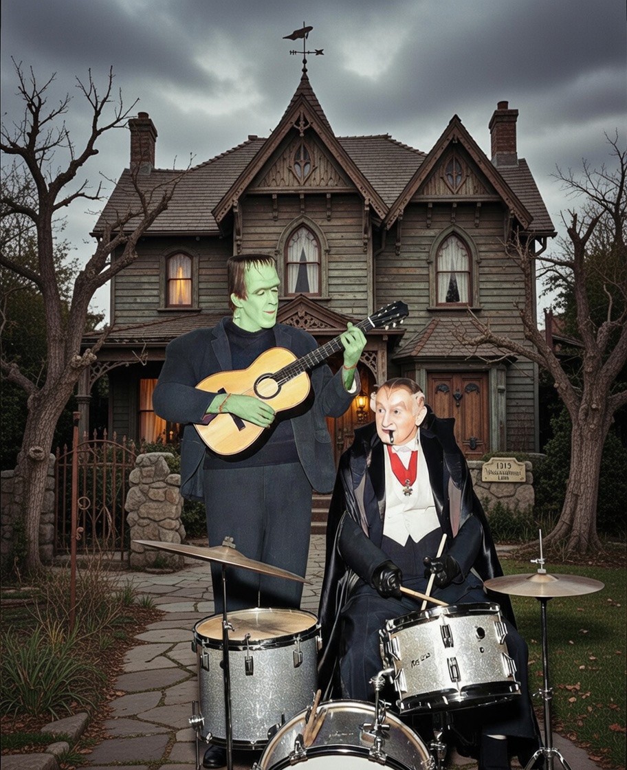 The Munsters Herman and Grandpa Munster 11 x 14"  Photo Print