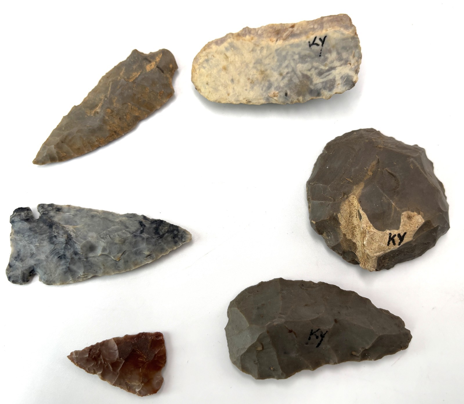 Authentic Native American Arrowheads Artifacts Flint & Chert Kentucky Find