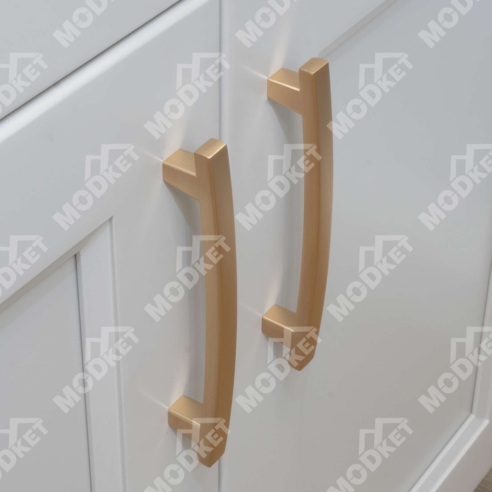 Solid Brushed Champagne Gold Cabinet Pulls Knob Handle Kitchen Bathroom Modern