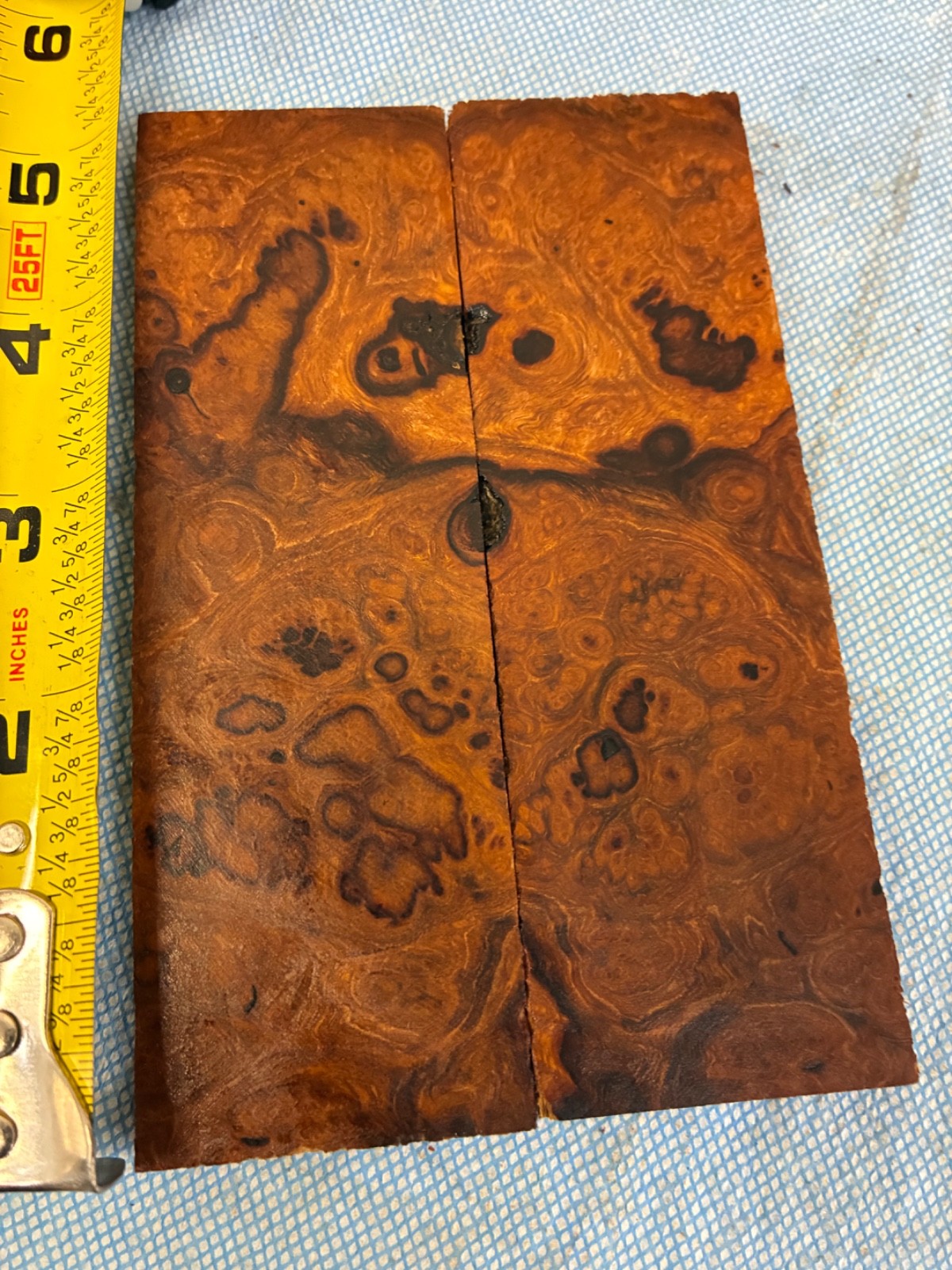 Desert Ironwood Knife Scales Handles Grips Blanks ~ 5.25”x 1.625” x .375" each.