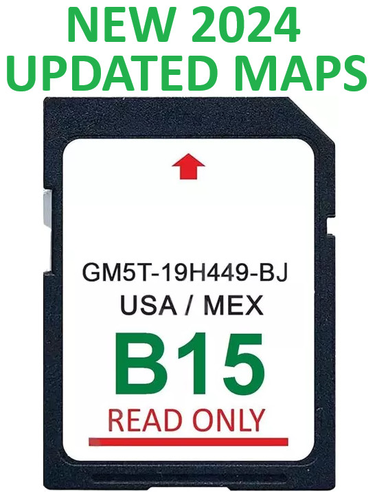 LATEST 2024 UPDATE Ford Lincoln B15 SD Card Navigation USA/MEXICO GPS Maps
