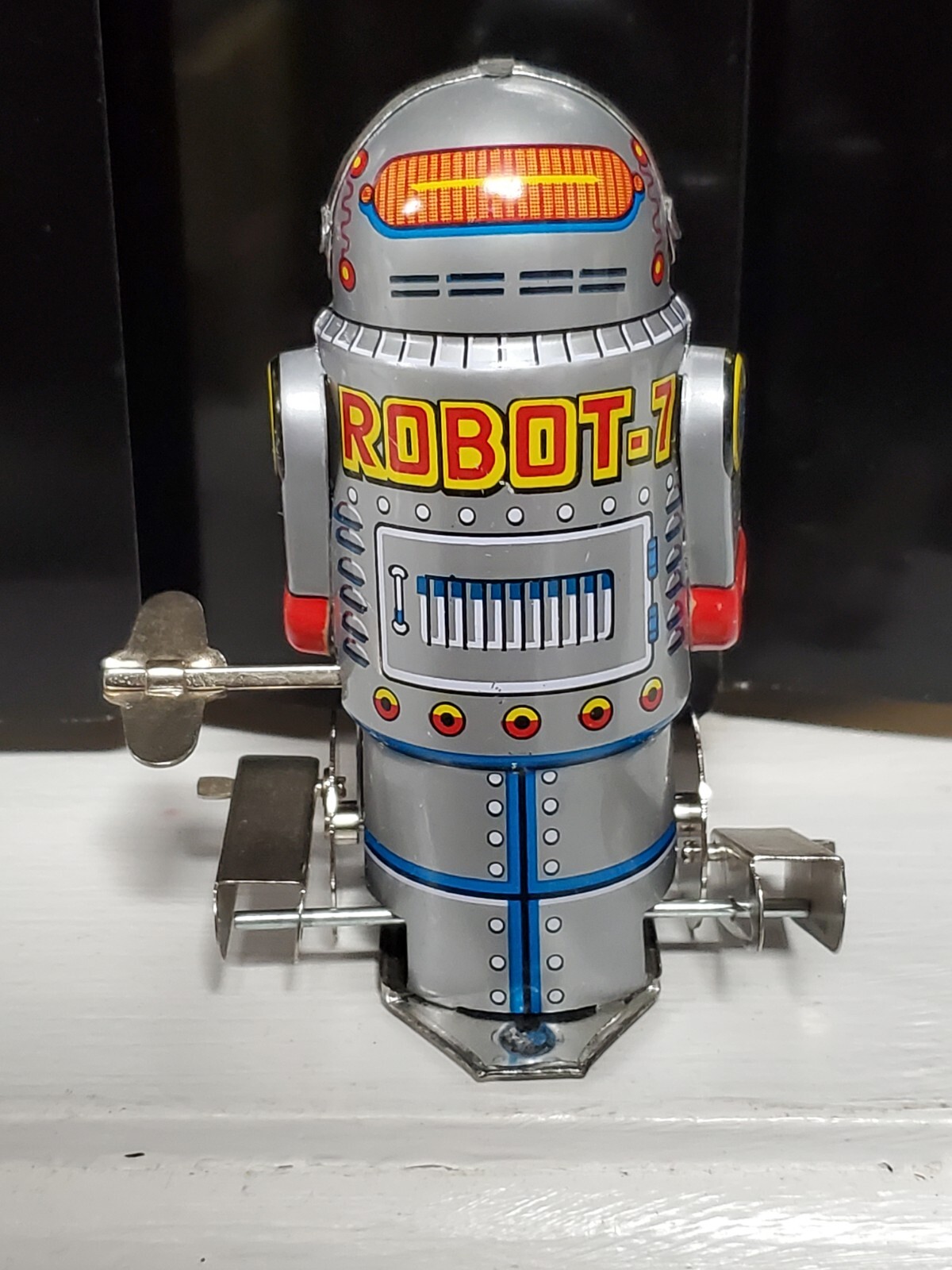 Schylling Robot 7 Tin Wind Up New in Box Vintage - New in Box