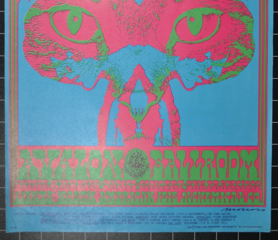 FAMILY DOG 64 - THE DOORS - THE MILLER BLUES BAND - SECOND PRINTING POSTER