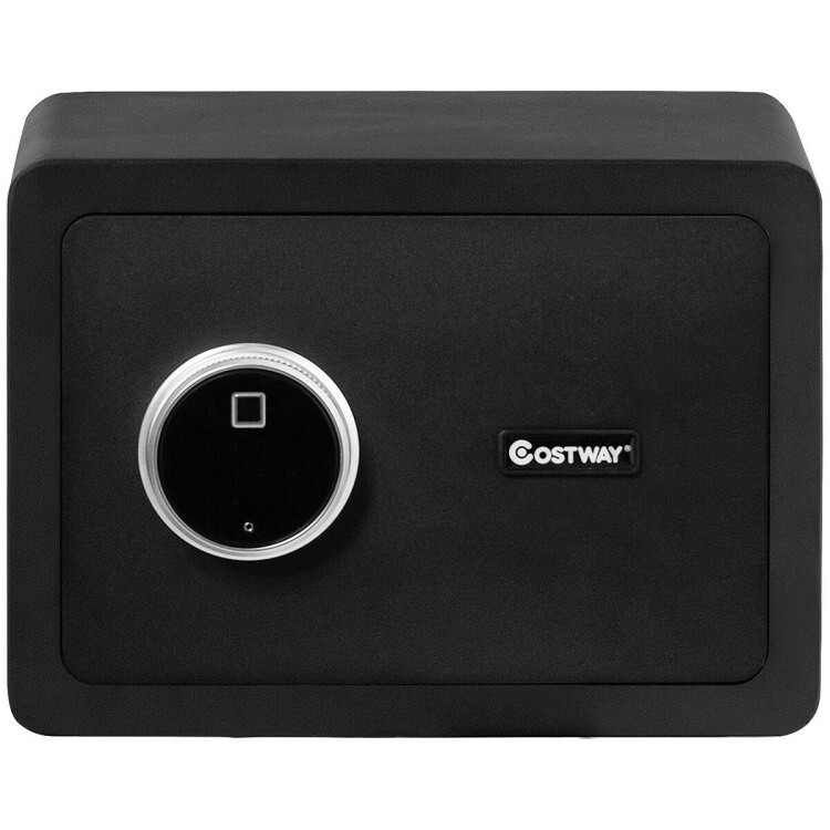 Fingerprint Safe Box Digital Home Office Security w/LED Light Cash Jewelry Black