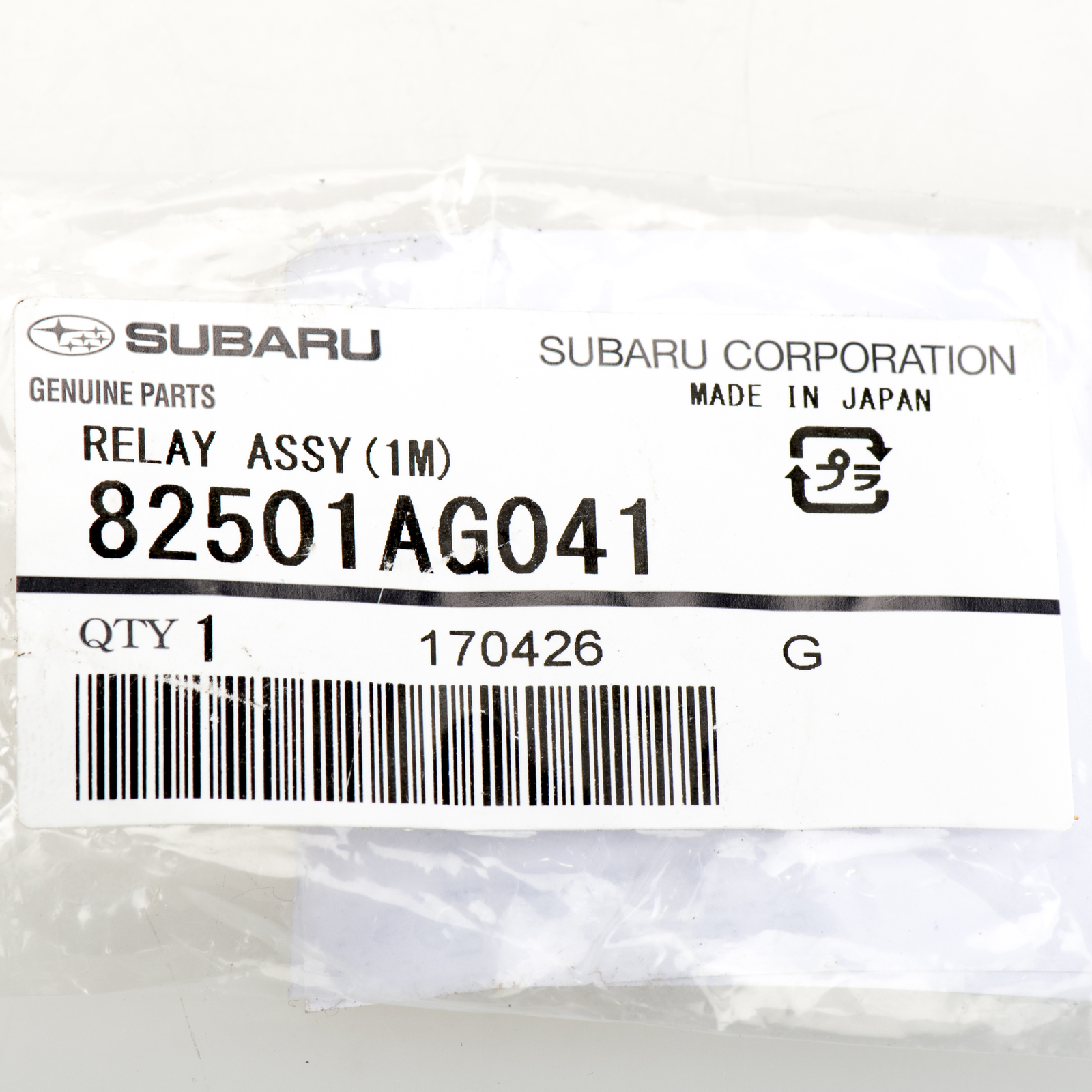 OEM 08-17 Subaru Forester Fog Light Driving Lamp Relay Impreza WRX 82501AG041