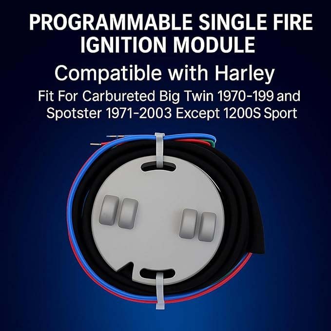 53-644 Programmable Ignition Module Fit Harley sportster single fire Big 1970-99