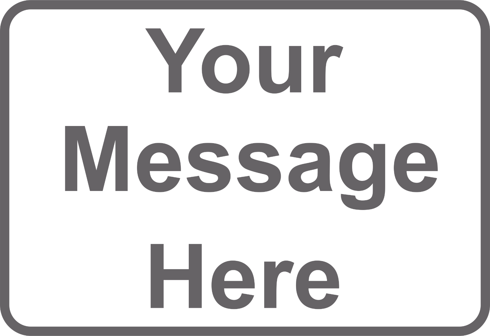 New Personalized Aluminum Metal Sign Customized With Custom Text 8" x 12" Size