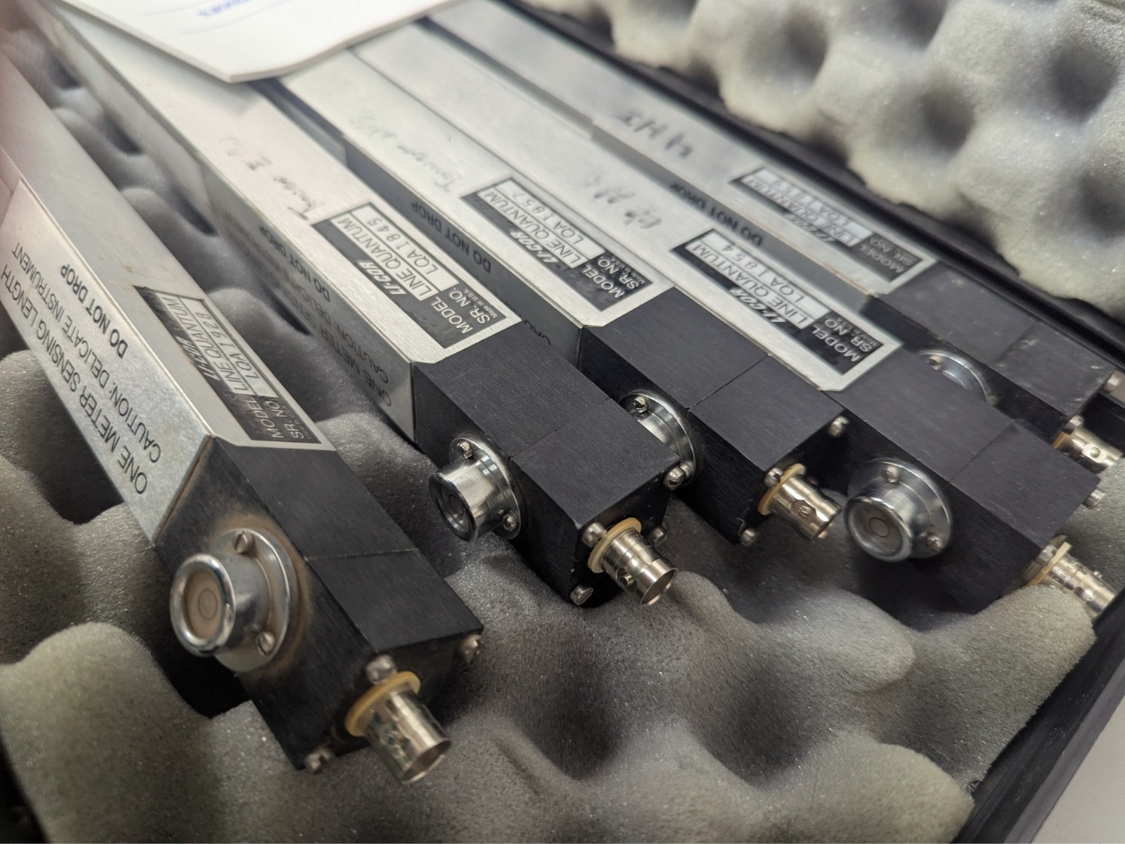 Case of 5 Li-cor quantum light sensors