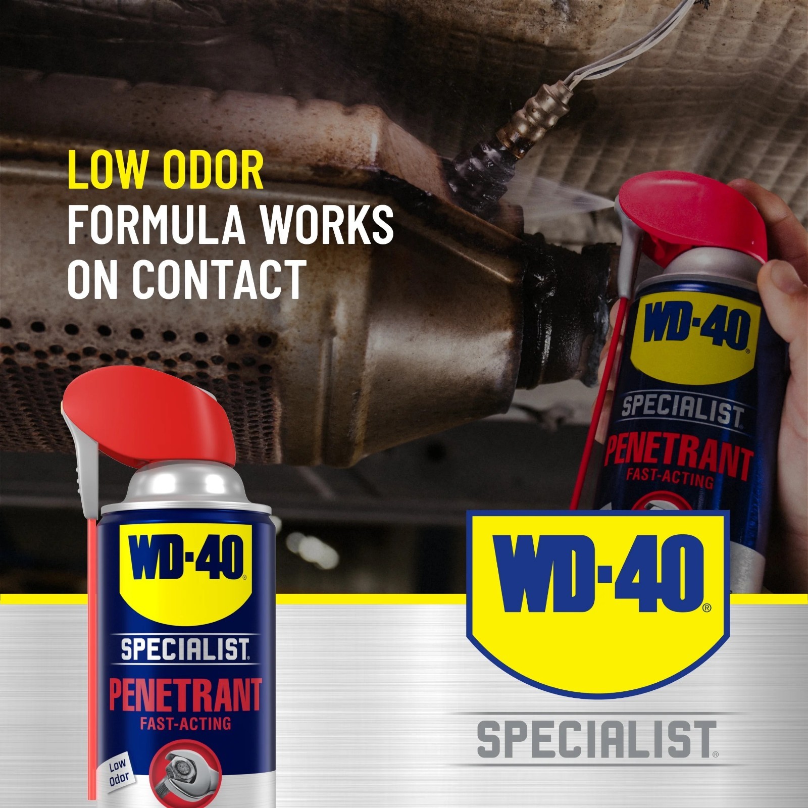 (2 pack) WD-40 Specialist Fast-Acting Penetrant Spray, 11 oz