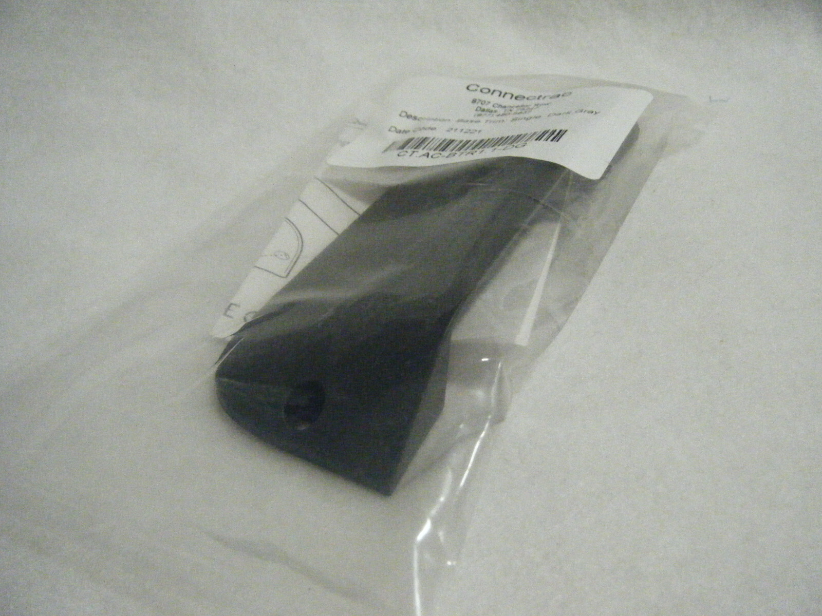 Connectrac CT.AC-BTR1.1-DG SIngle BASE TRIM, Dark Gray