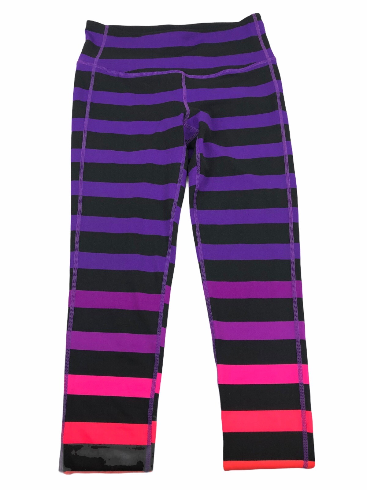 ATHLETA Women XS High Rise Bold Stripe Chaturanga Tight Leggings Yoga 153086 EUC