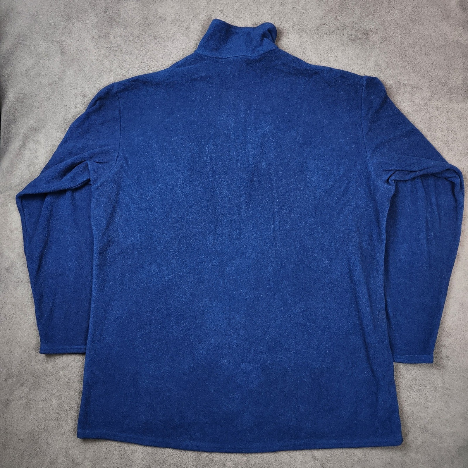 Vintage Patagonia Capilene Fleece 1/4 Zip T Pullover Mens XXL Blue Sweater USA
