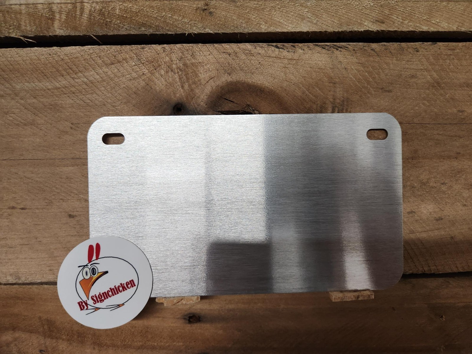 California , Exempt License Plate, Personalized, Custom, MOTORCYCLE 4" X 7"