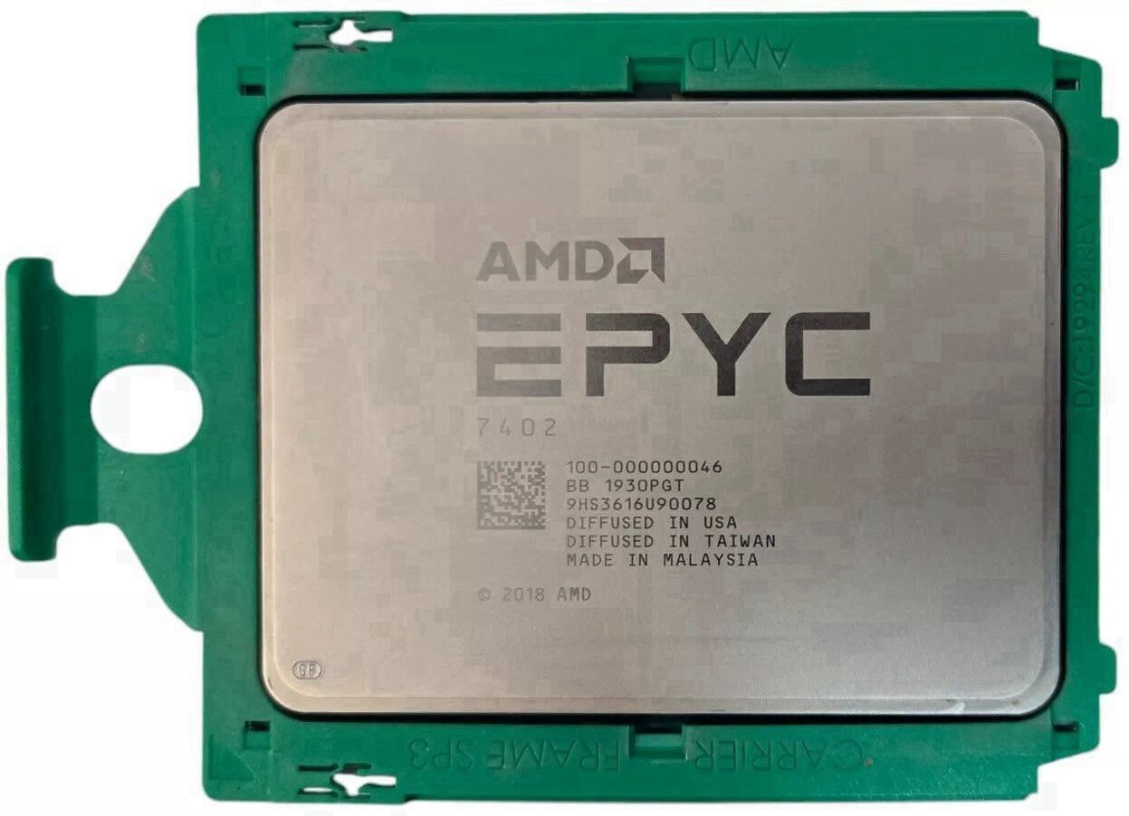 AMD EPYC 7402 2.80GHZ 128MB 24-CORE 180W PROCESSOR 100-000000046 Grade A