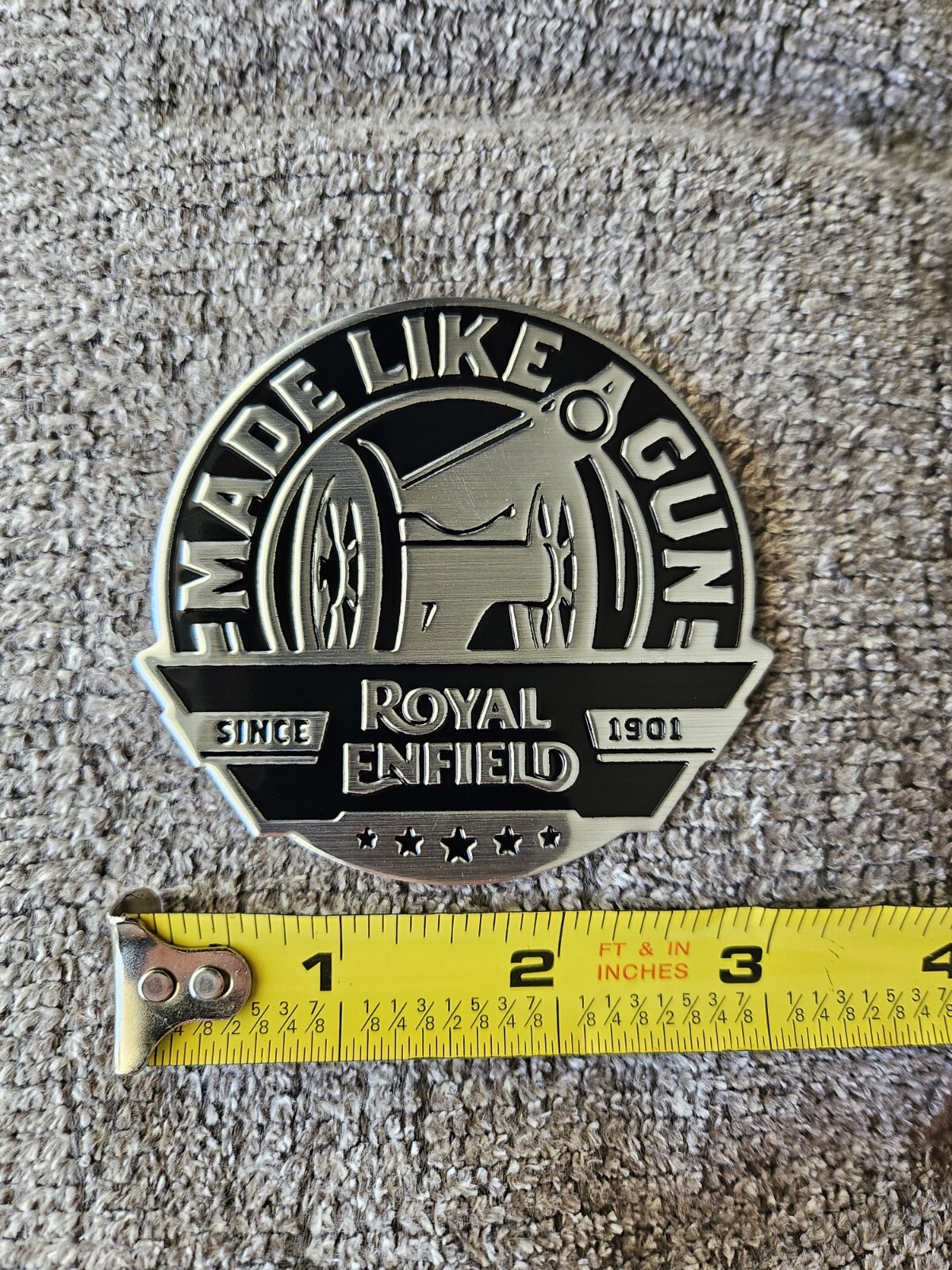 Royal Enfield Aluminum Decal, Emblem Sticker