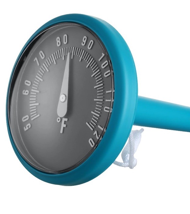 Mainstays Large Print Dial Pool Thermometer Easy Read Top View