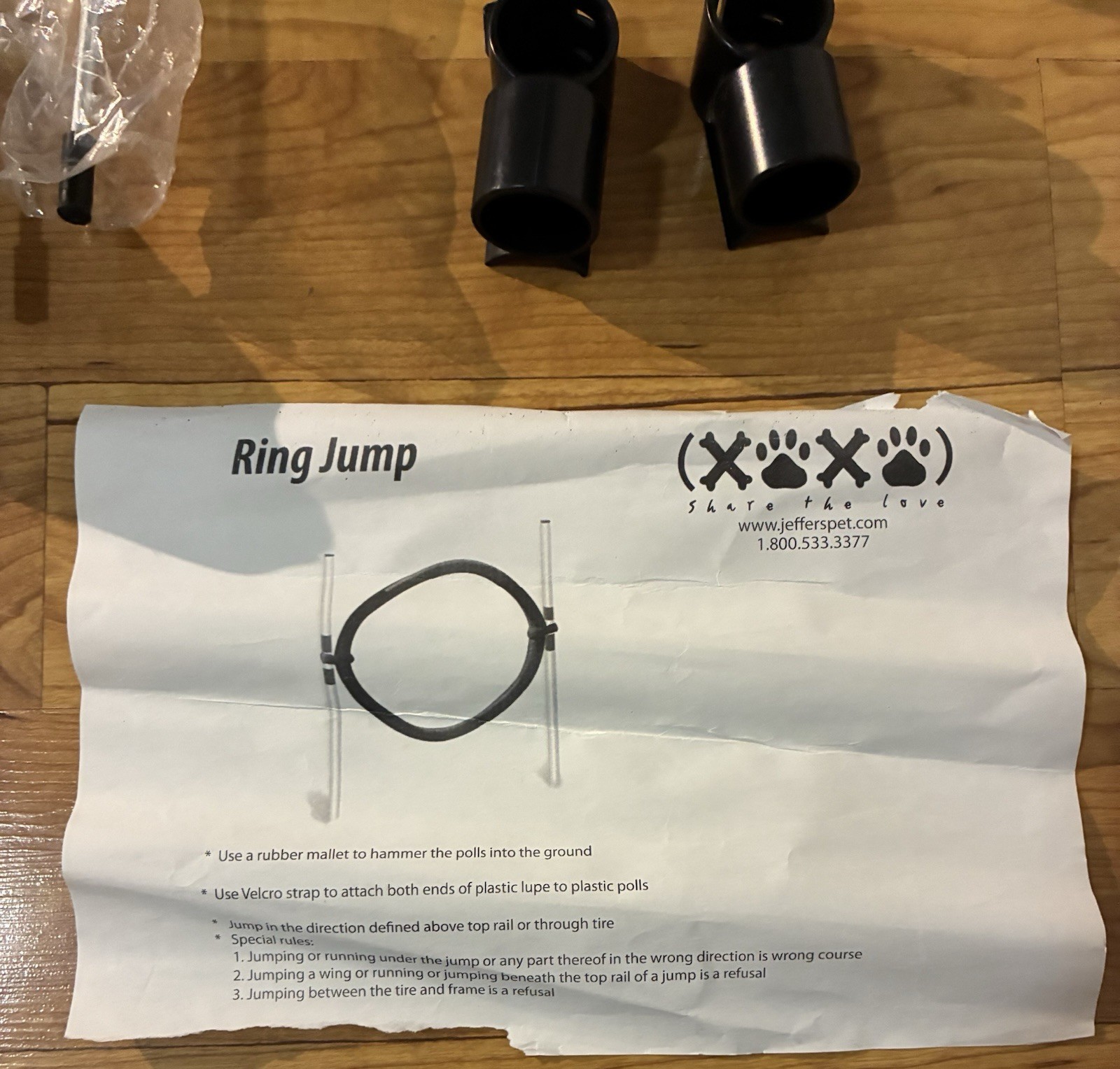 Dog Agility Training Equipment Bar Jump Ring Jump and 12 Weave Poles