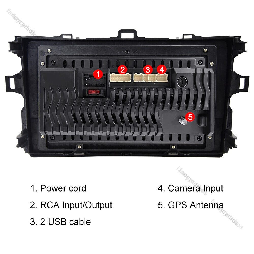 For Toyota Corolla 2009-2013 32G Android 13 Car Stereo Radio GPS Navi BT Carplay