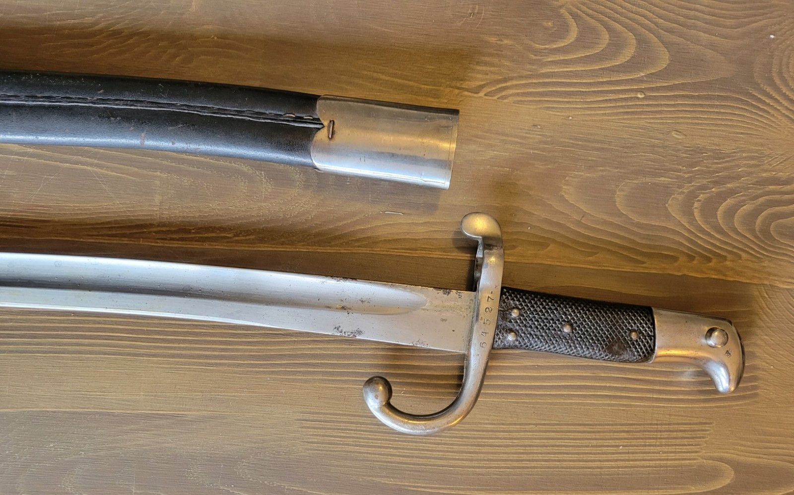 Post-Civil-War German Yatagan Bayonet with Matching Numbers