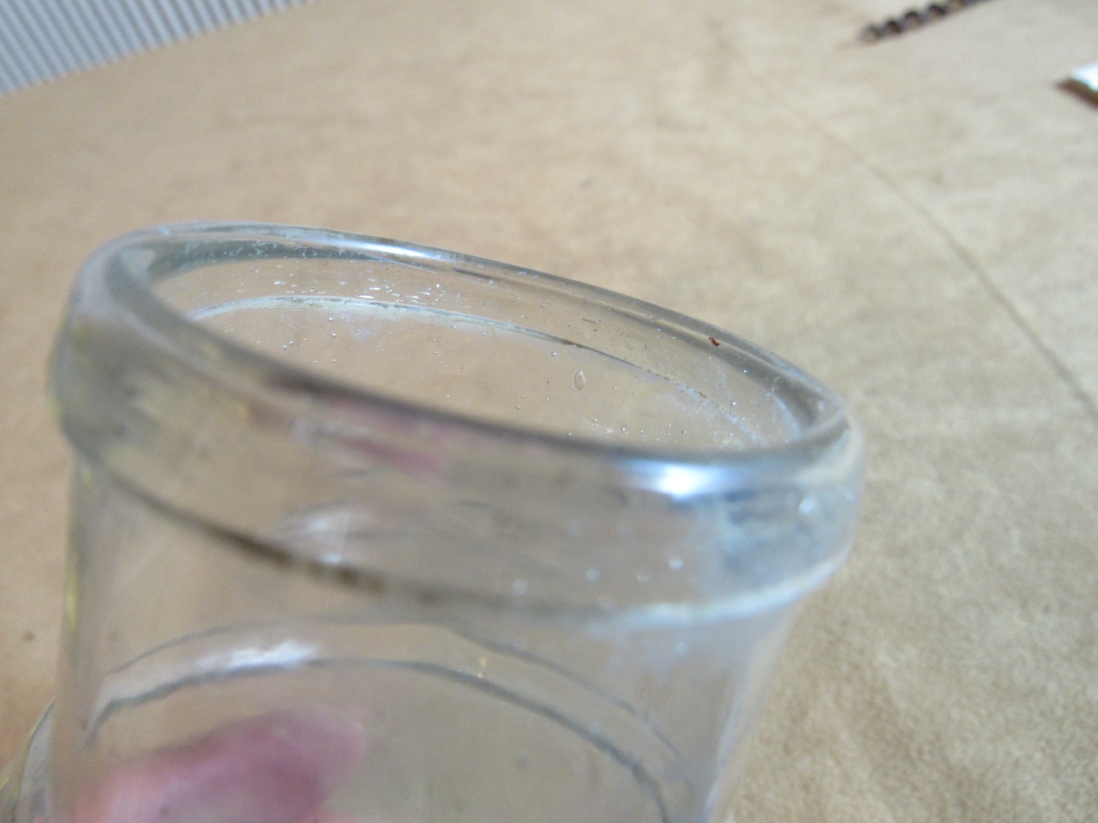 Civil War Mustard Bottle Jar D F & Co Depose Pontil 1860s