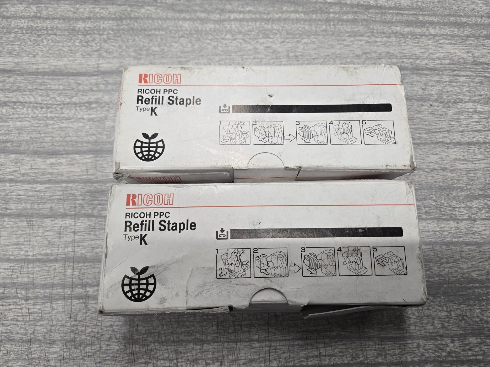 Ricoh PPC Refill Staple Type K- 3 Refills Per Pack- Lot Of 2 Packs (6 Refills)