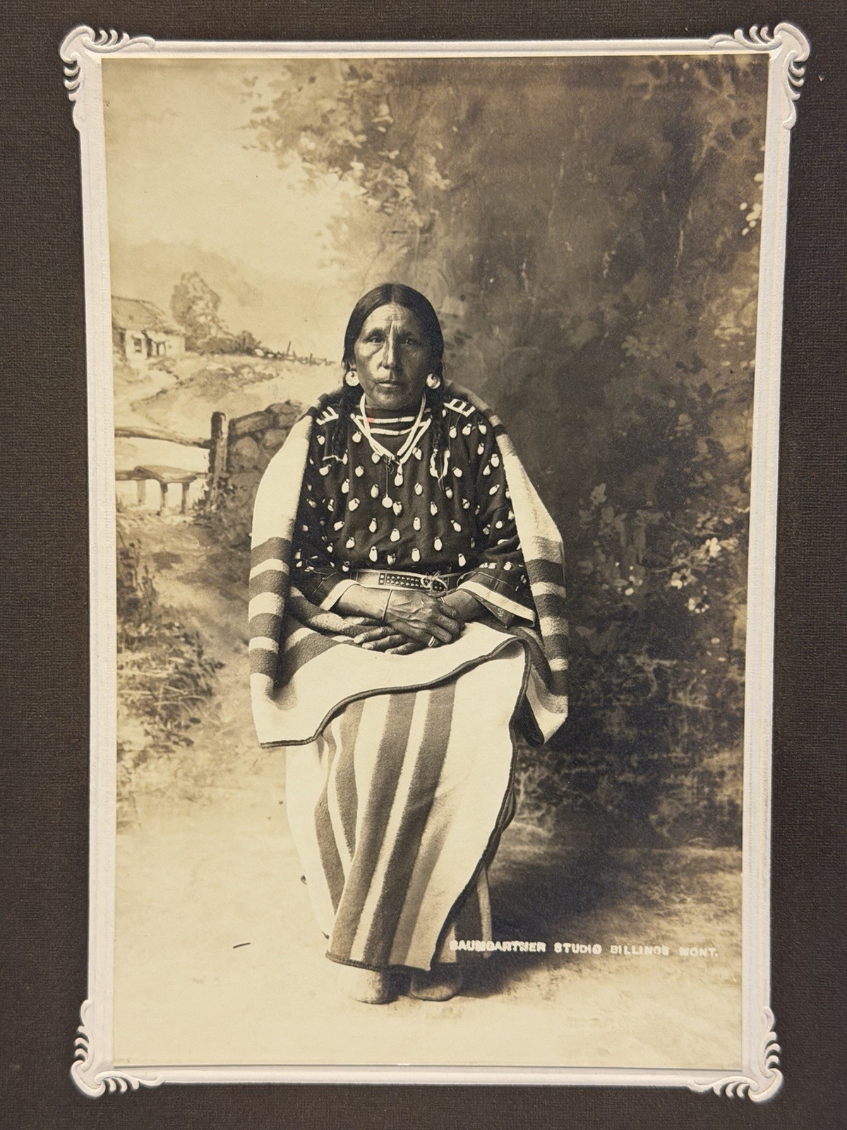 Vintage Native American Indian Photograph of A Woman; 1880's - 1900's
