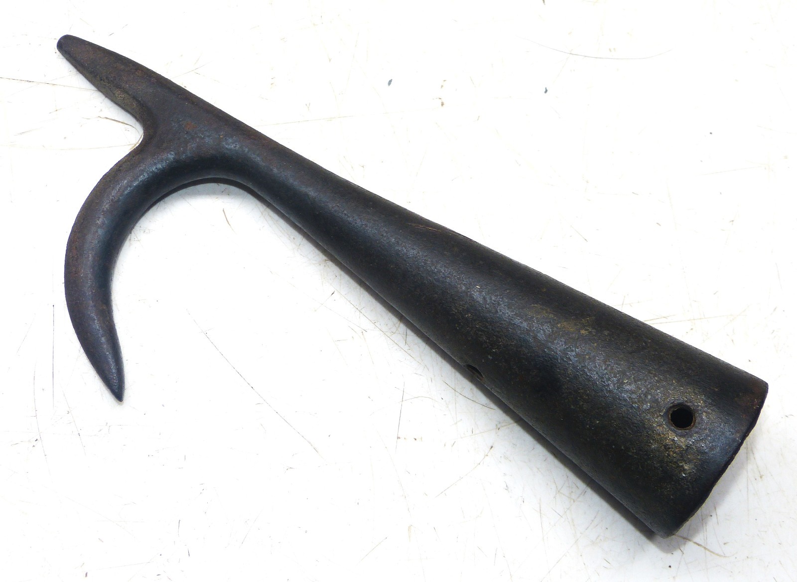 Vintage 9” Cast Steel Boat Hook Buoy Dock Pole End INV18624