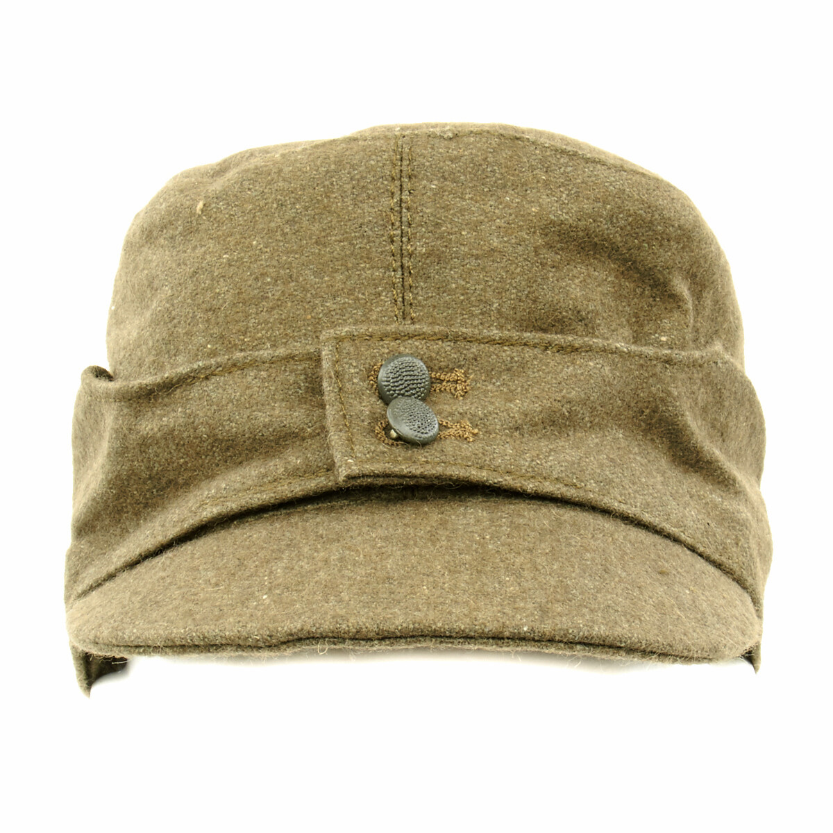 German WWII M43 Cap in Field Grey Wool- Size 7.50 (60 cm)- M43, M1943