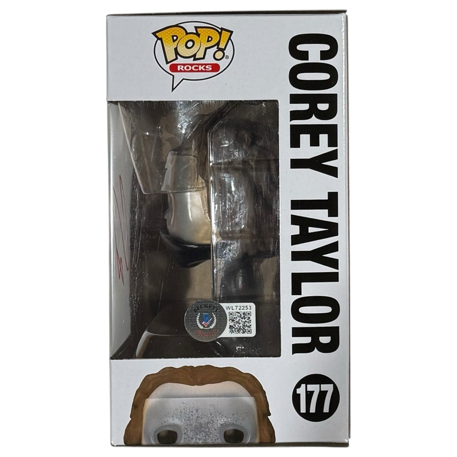 Corey Taylor Slipknot Signed Autograph Funko Pop Rocks #177 Proof Beckett COA