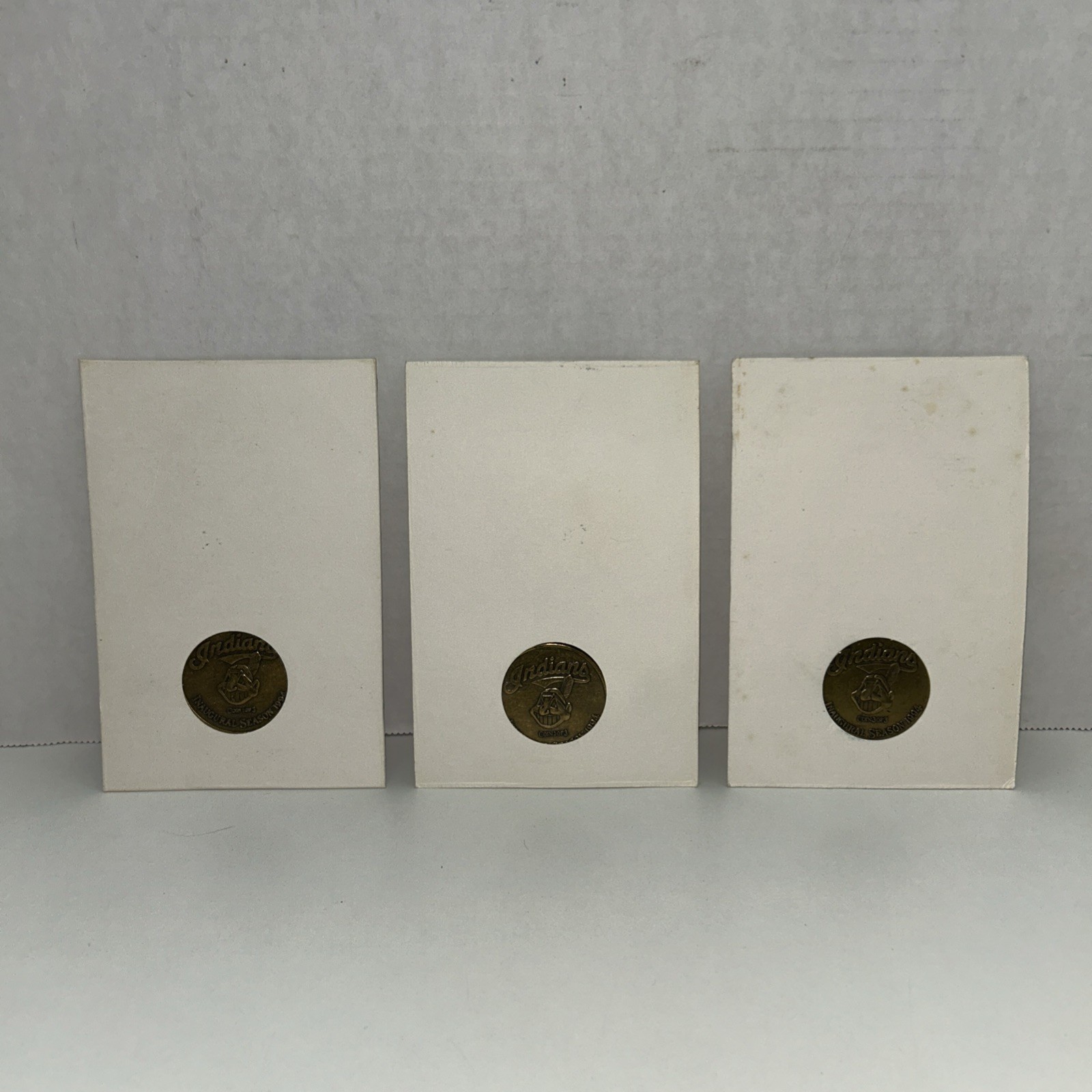 Cleveland Indians Inaugural Season 1994 Commemorative Coin Series Lot Of 3