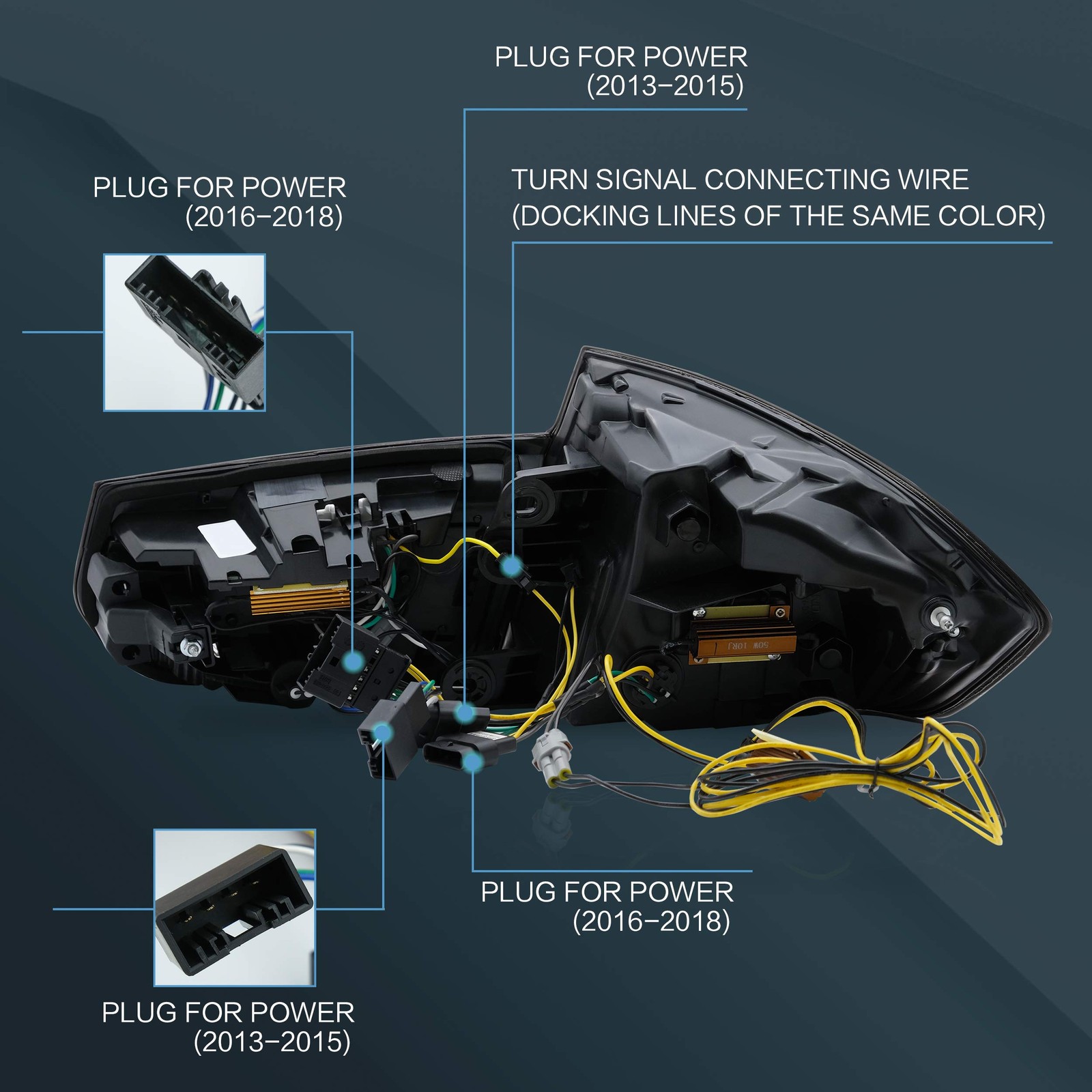 Tail lights Assembly for 2013-2018 BMW 3 Series 6th Gen F30 F35 F80 M3 Sedan