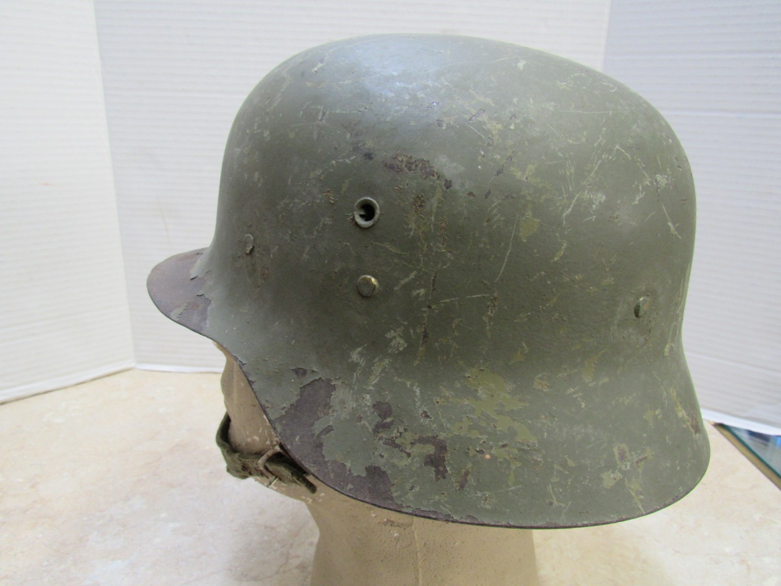 Original WW2 Era Spanish M42 Helmet Post War Liner Modelo Z