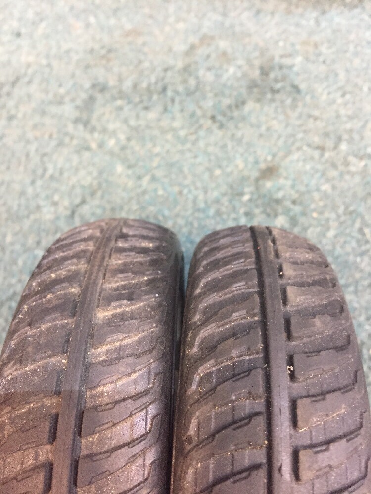 TWO (2) 7X2 P-125 FRONT WHEEL FOR PRIDE GO-GO SC44E,SC54LX WHLASMB1868