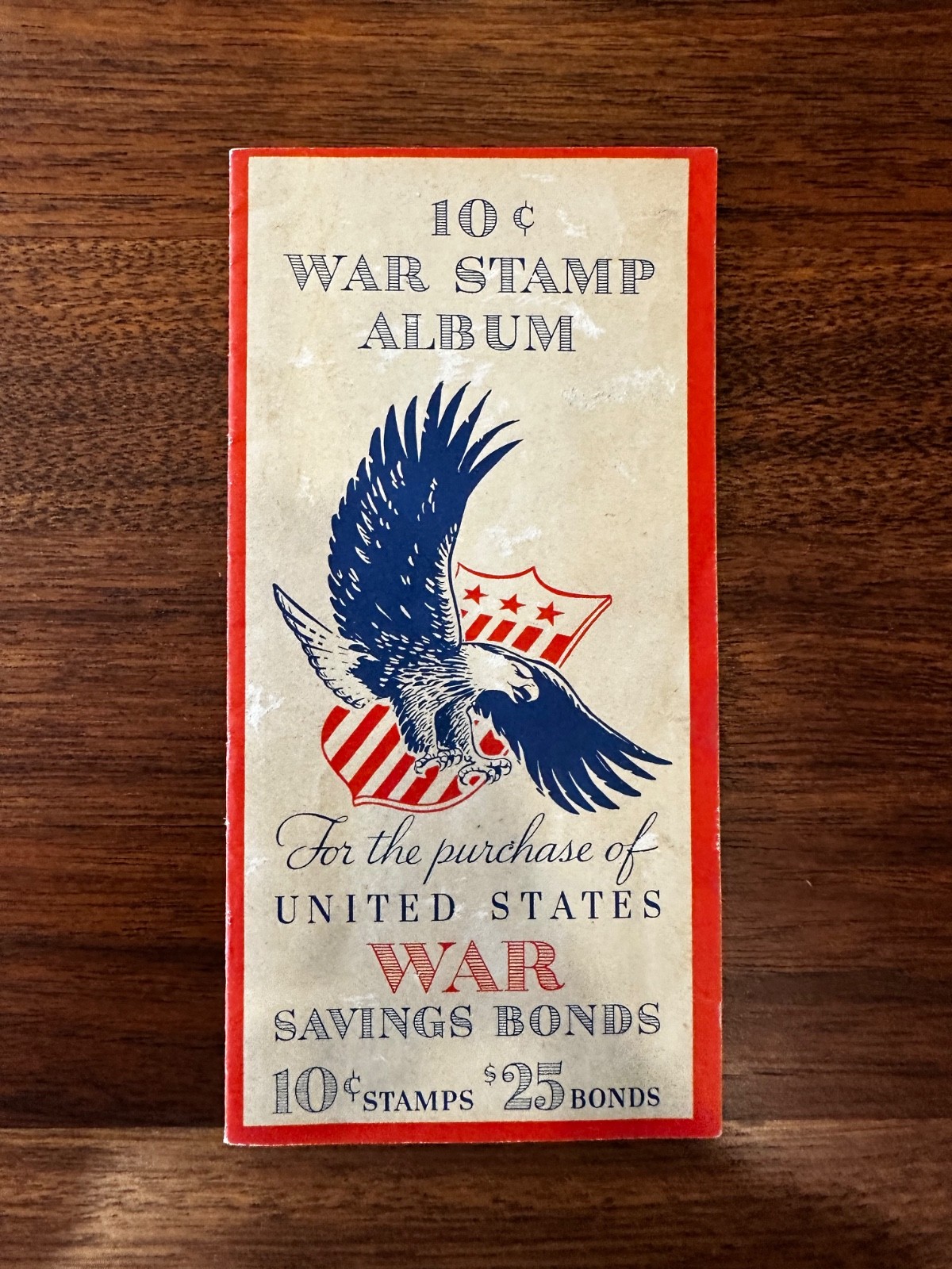 WWII Propaganda War Savings Stamp Album “Stamp Out the Axis” Unused 1942 Cartoon