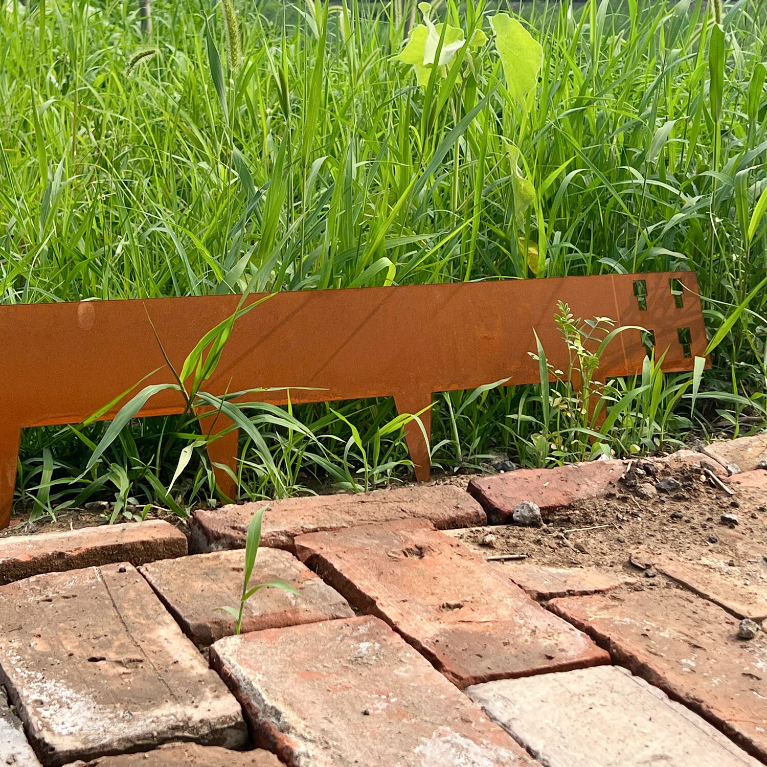 8-INCH Corten Steel Edging 6-PACK Garden Lawn Landscape Rusted Metal Border 20FT