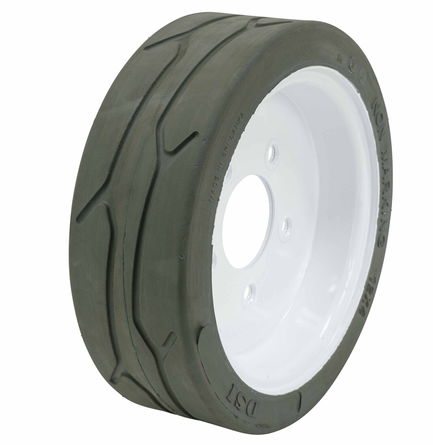 (4 Set) SkyJack Scissor Lift Tires (158436, 158437) 12 x 4 - Plain, Brake