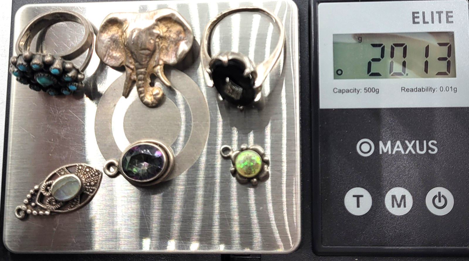 Sterling Silver 6 Piece Jewelry Lot