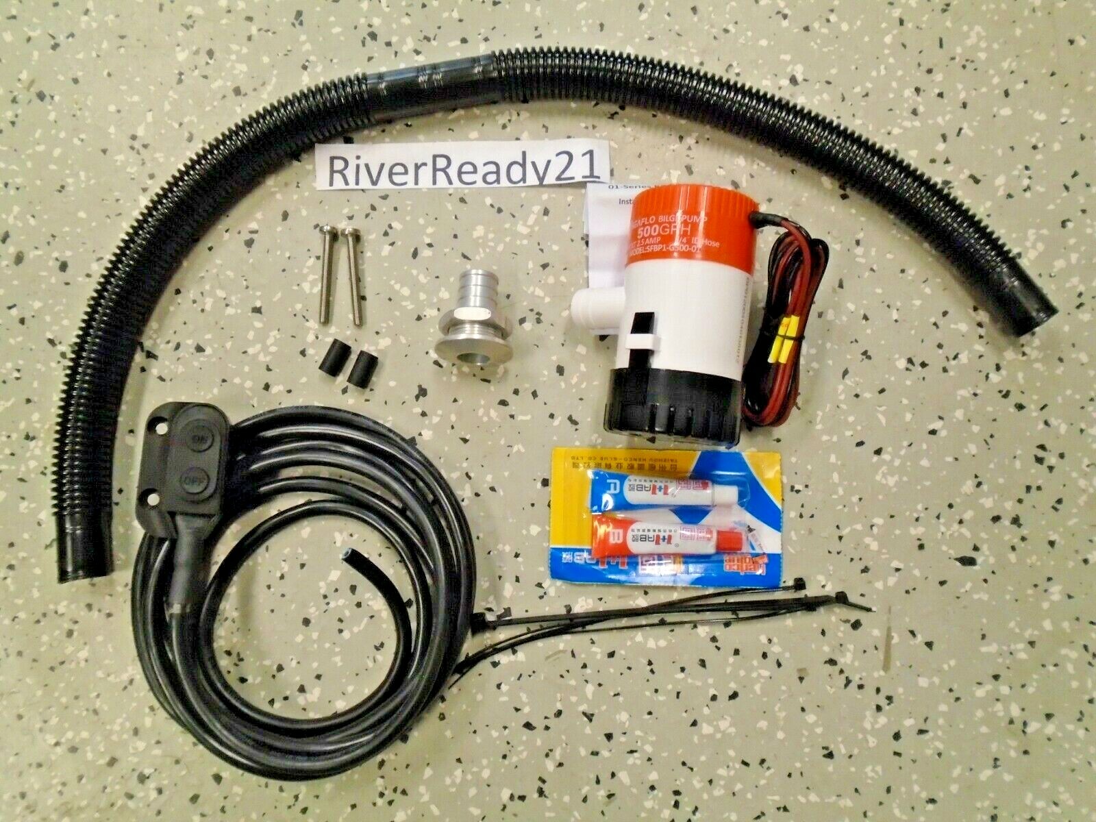 Kawasaki 650-sx 650-x2 650sx x2650 750xi Jetski Bilge Pump Kit w bar switch epox