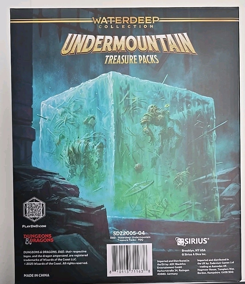 D&D Undermountain Waterdeep Collection Dice 25 Booster Display
