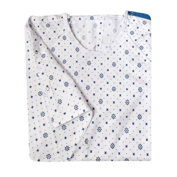 1 DZ or 5 DZ Patient Hospital IV Gown Telemetry Pocket 50” Length 68” Sweep